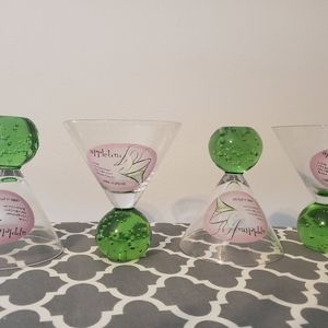 Appletini glasses